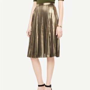 Ann Taylor Metallic A-Line Skirt